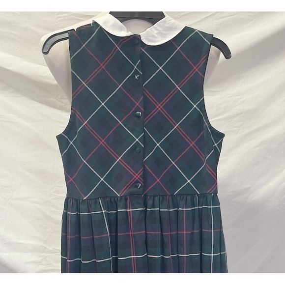 POLO RALPH LAUREN Green Plaid Ponte Dress Girl's Size XL 16 - Picture 5 of 5